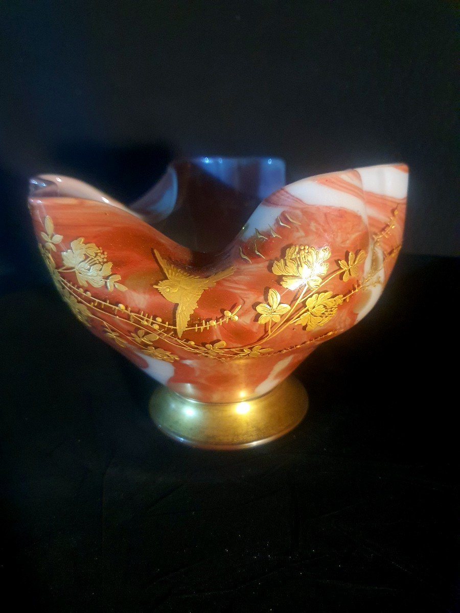 Vase Pâte De Verre Leveille Legras Montjoye. 