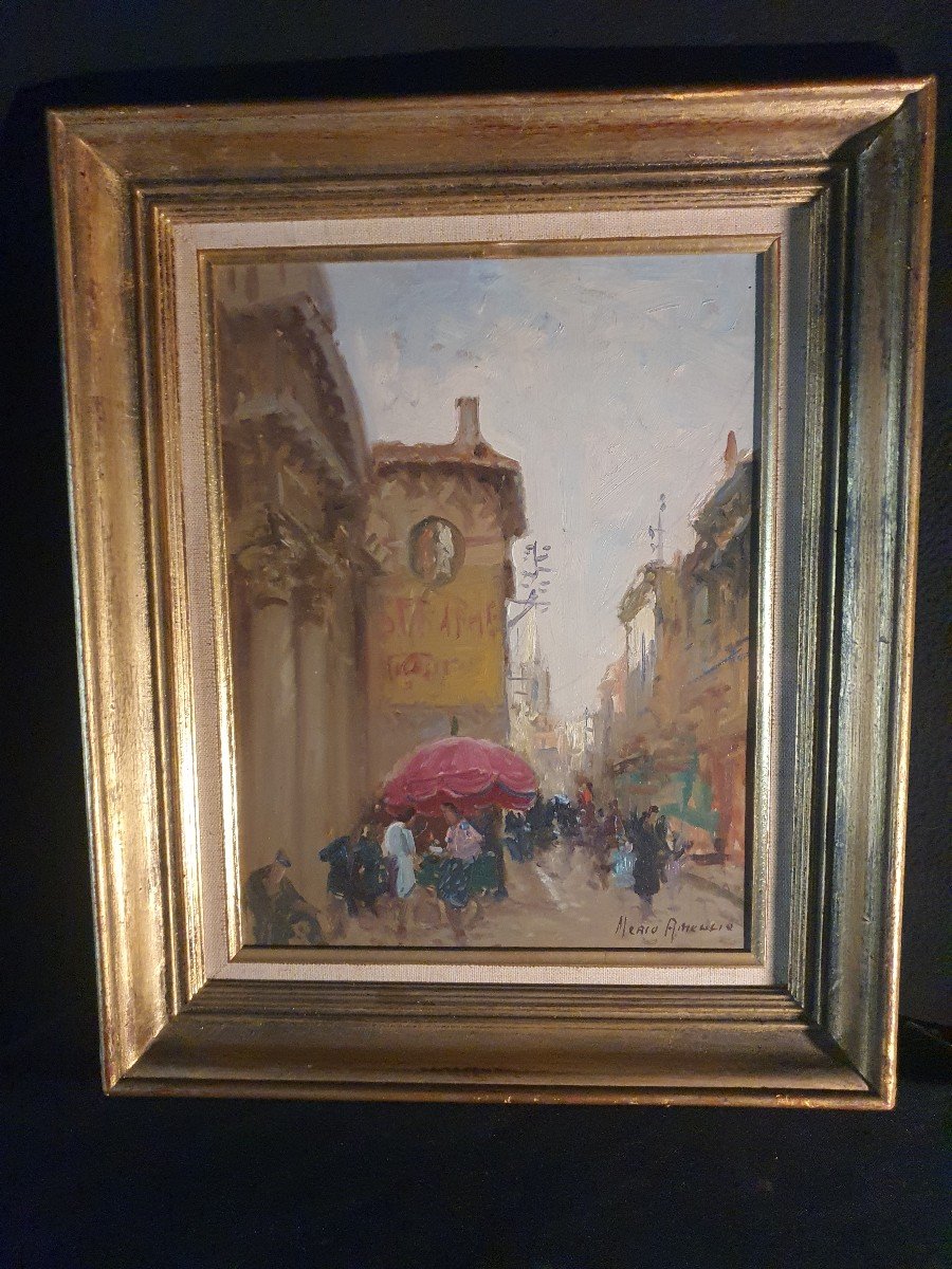 Tableau Marché Les Martigues Par Merio Ameglio.-photo-2