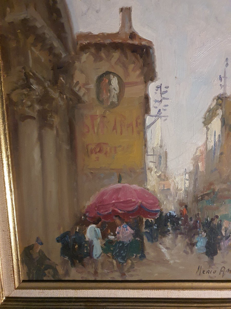 Tableau Marché Les Martigues Par Merio Ameglio.-photo-3