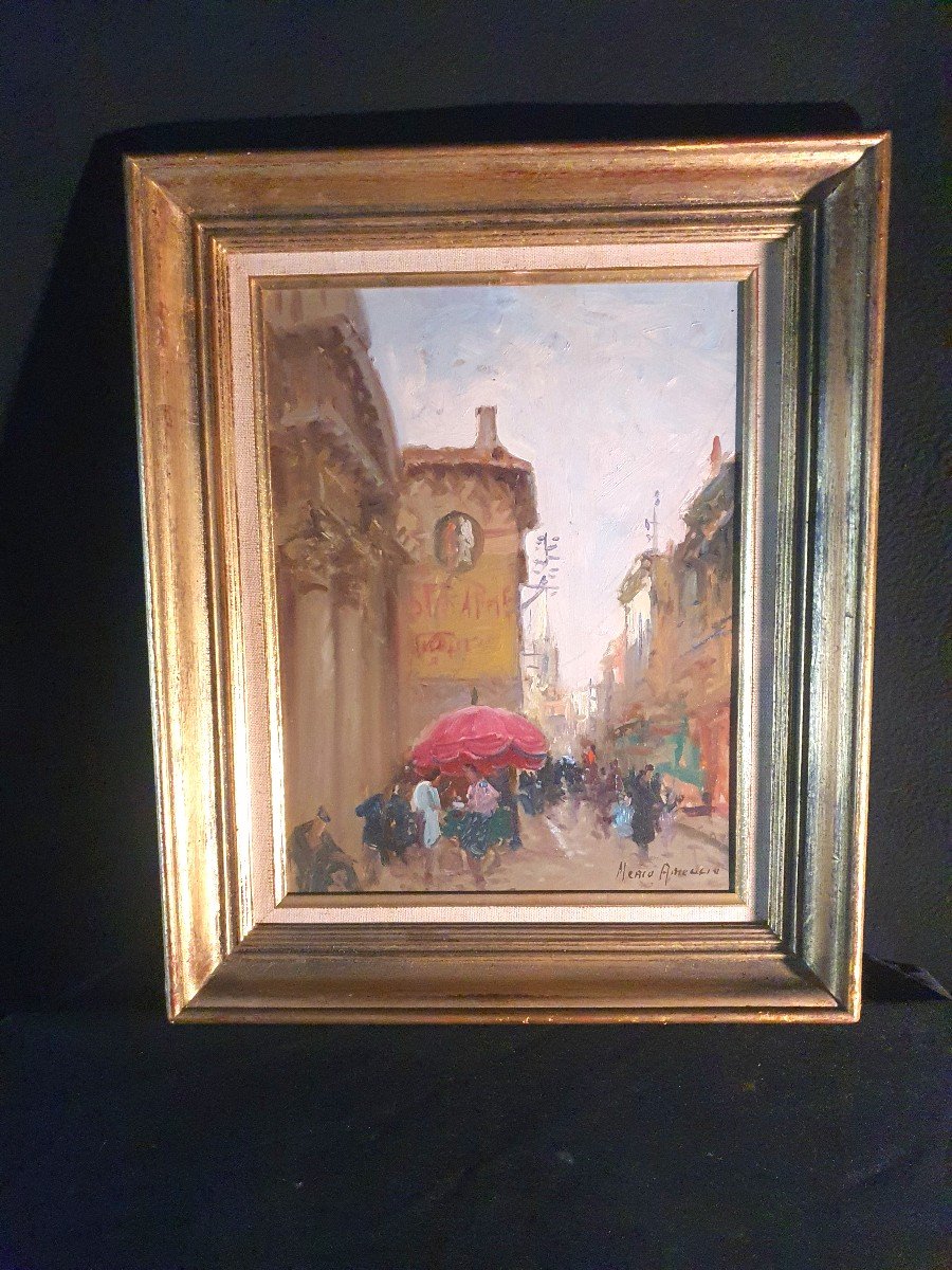 Tableau Marché Les Martigues Par Merio Ameglio.