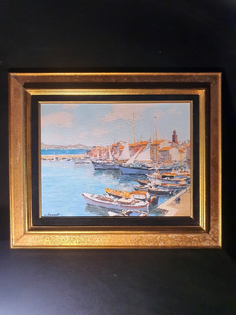 Saint Tropez Marine Painting, Claude Jousset.