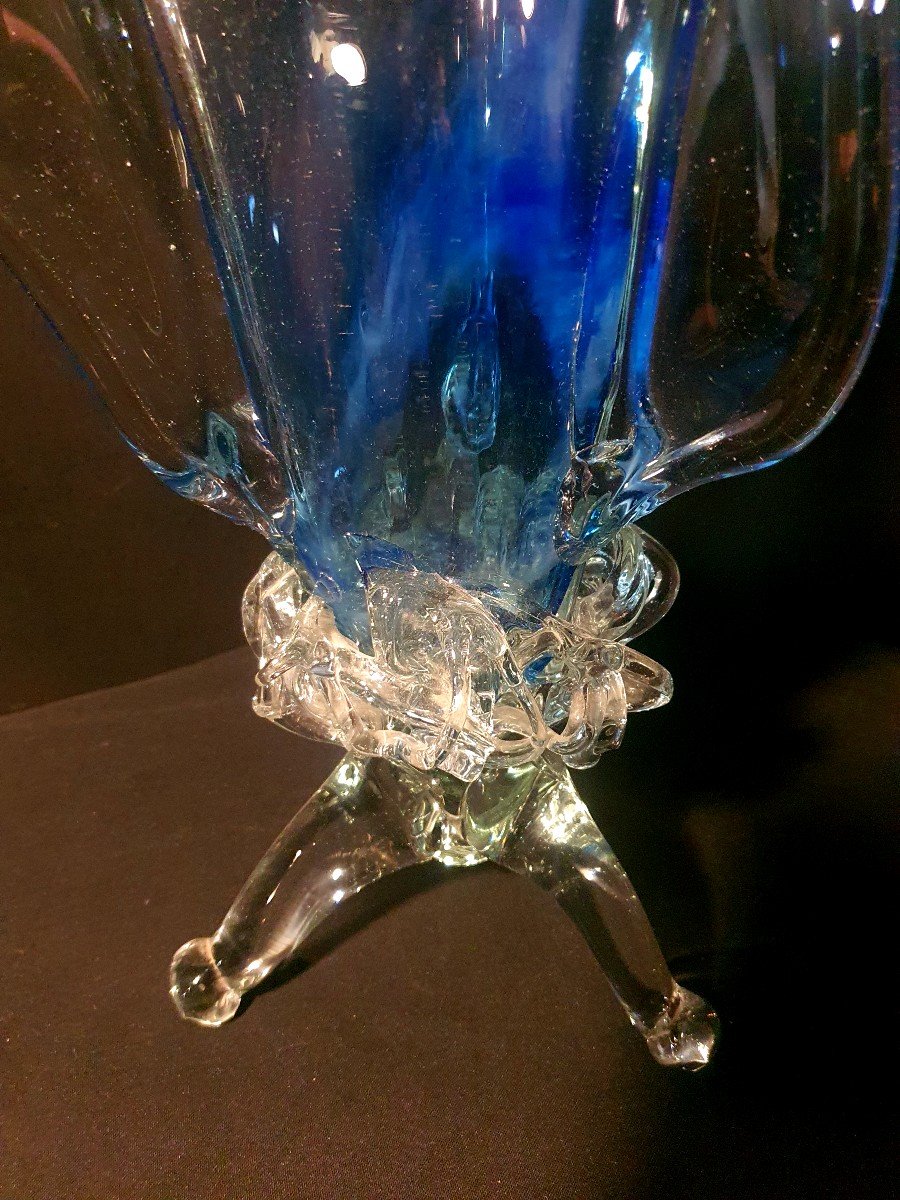 Grand Vase Cristal De Murano. -photo-4