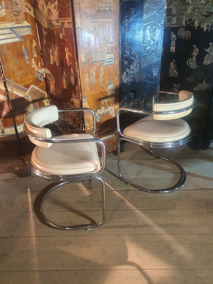 Pair Of Vintage 60s 70s Armchairs By Bahaus Design.-photo-4