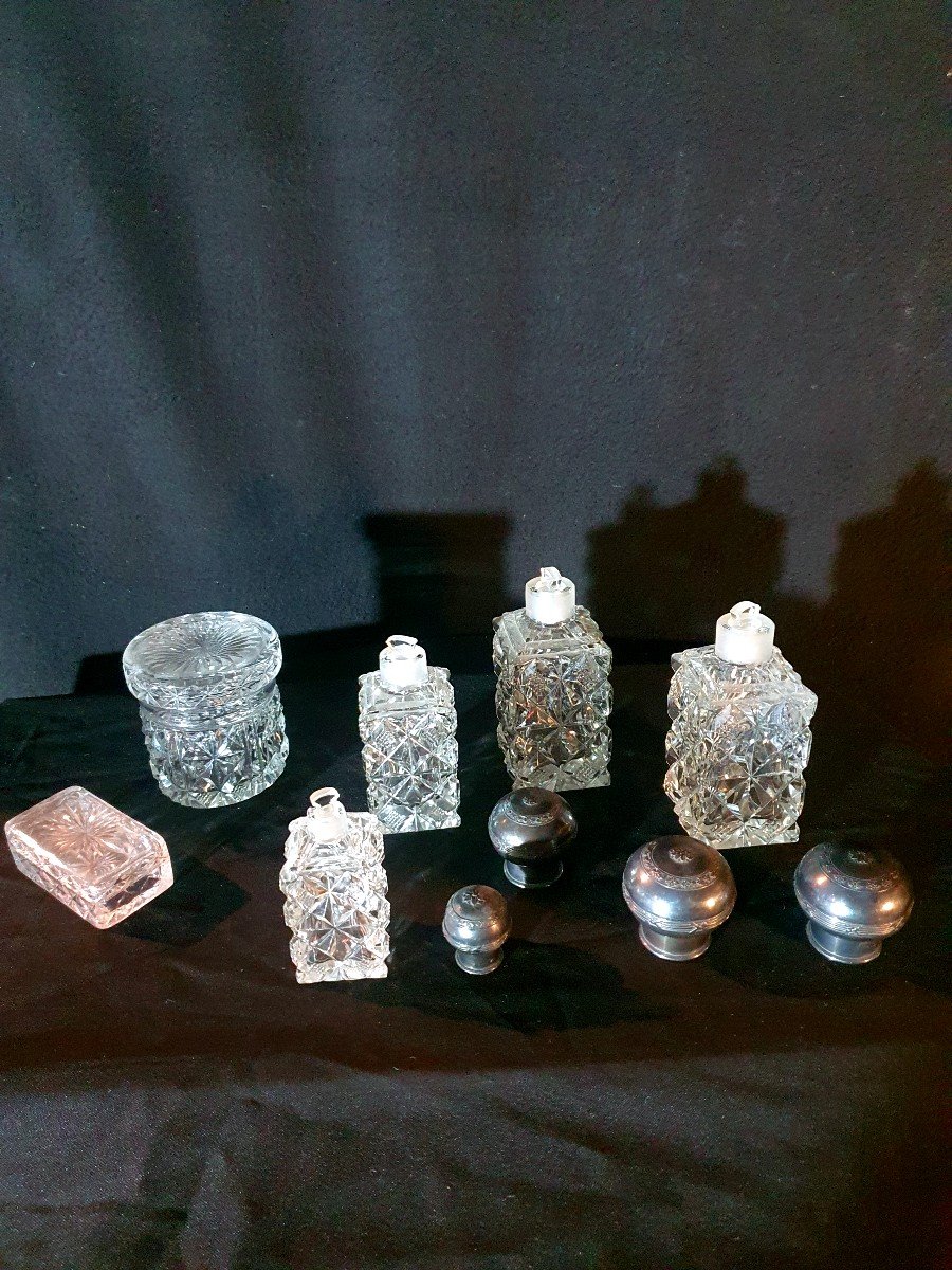 Perfume Toilet Set, Crystal, Esprit V Saglier.-photo-2