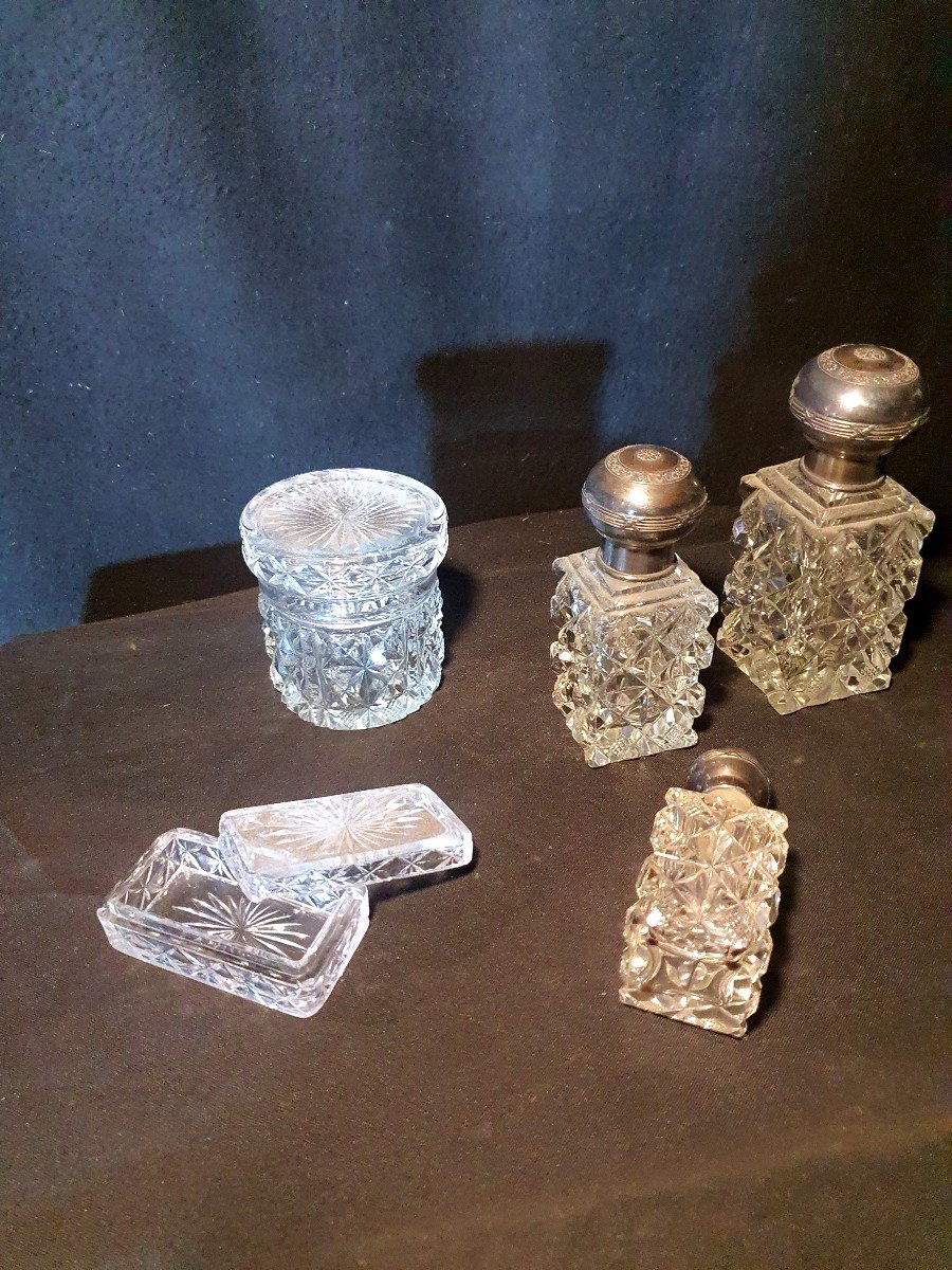 Perfume Toilet Set, Crystal, Esprit V Saglier.-photo-3