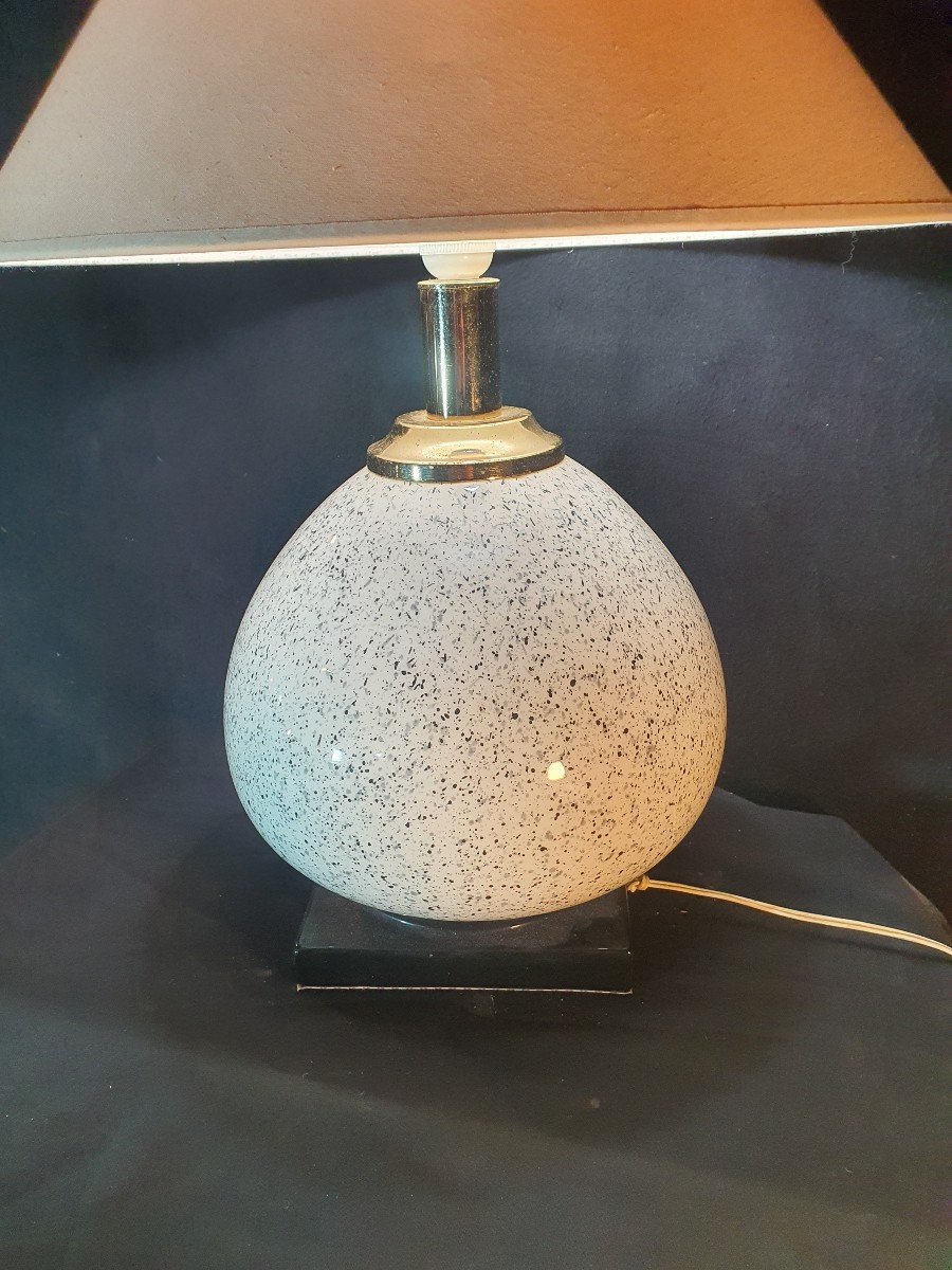 Vintage Ceramic Lamp From The 60s And 70s. -photo-3