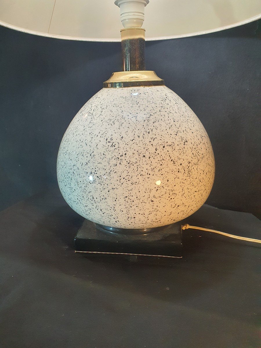 Vintage Ceramic Lamp From The 60s And 70s. -photo-4