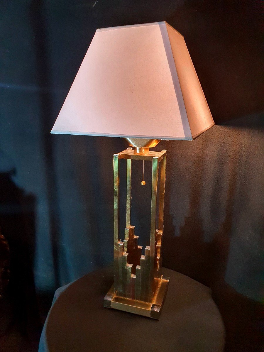 Grande Lampe Vintage Willy Rizzo. -photo-3