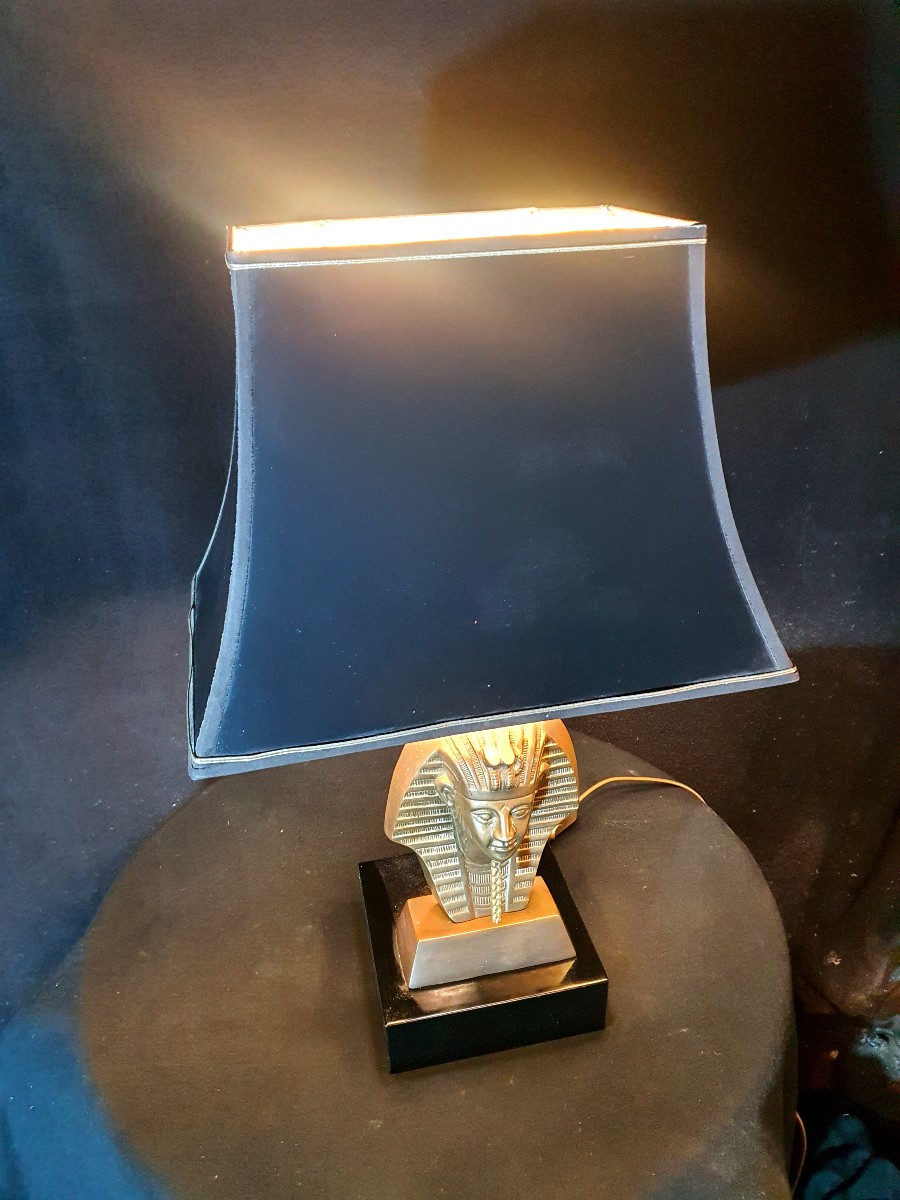 Lampe Bronze Pharaon Style Maison Jansen-photo-4