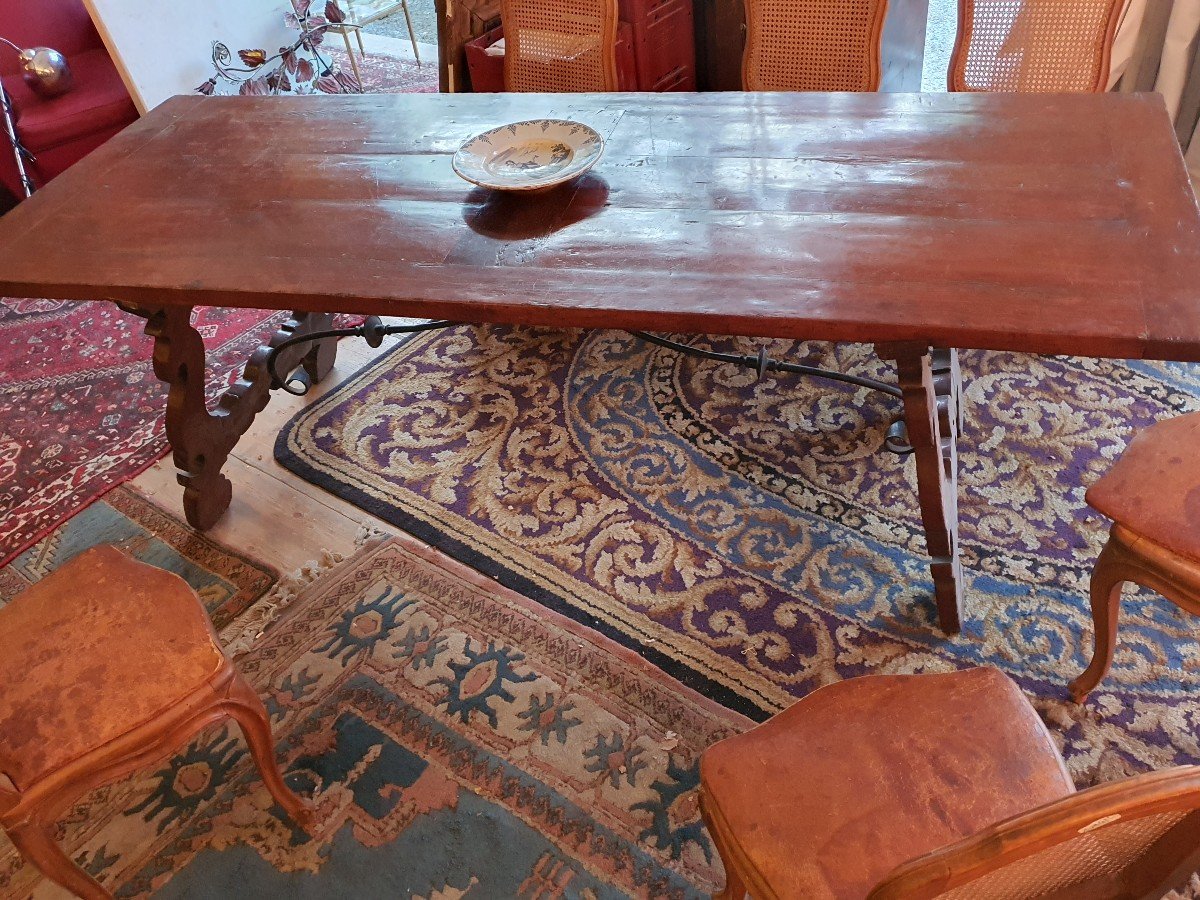 Monastery Walnut Table, Italian Table.-photo-4