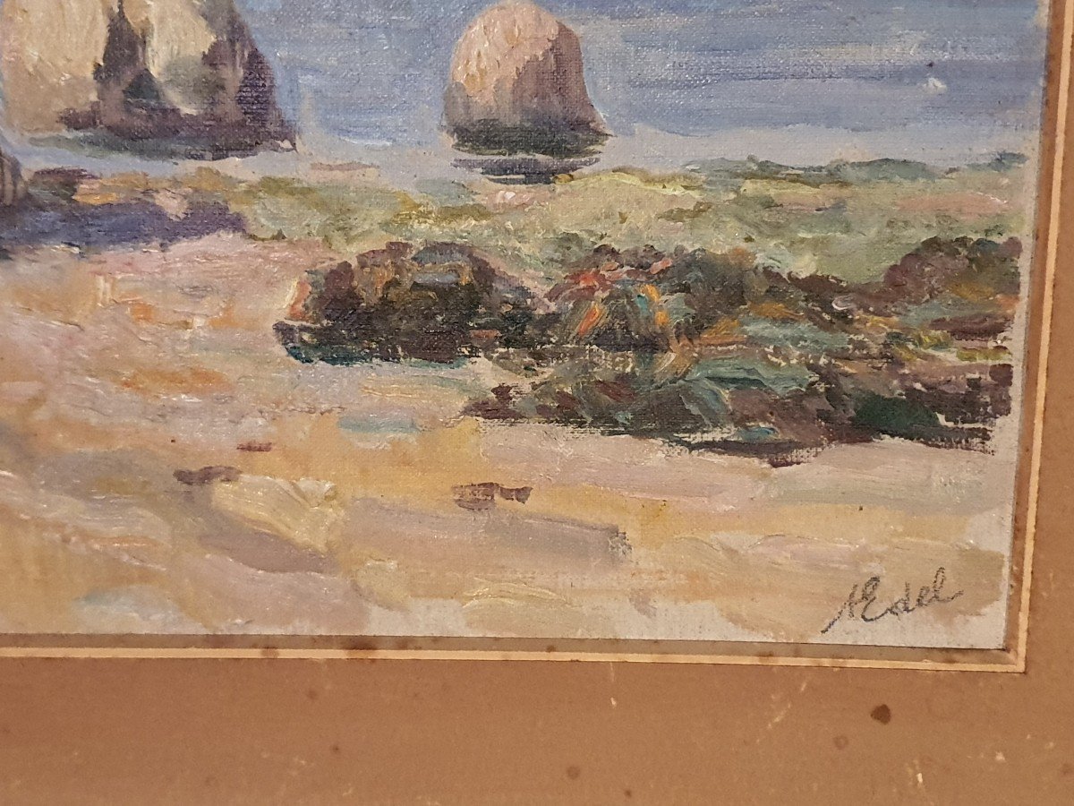 Marine Albert Edel American School Painting-photo-3