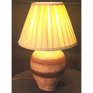 Ceramic Lamp Attributed Jean Besnard.