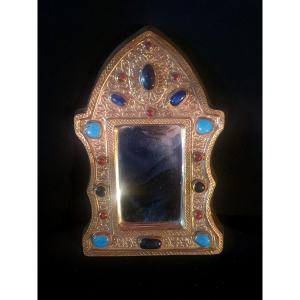 François Lembo Ceramic Golden Mirror.