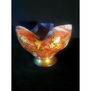 Leveille Legras Montjoye Glass Paste Vase. 