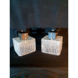 Pair Of Vintage Maison Arlus Wall Lights.