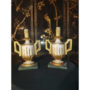 XVIII Gilded Wood Sconces.