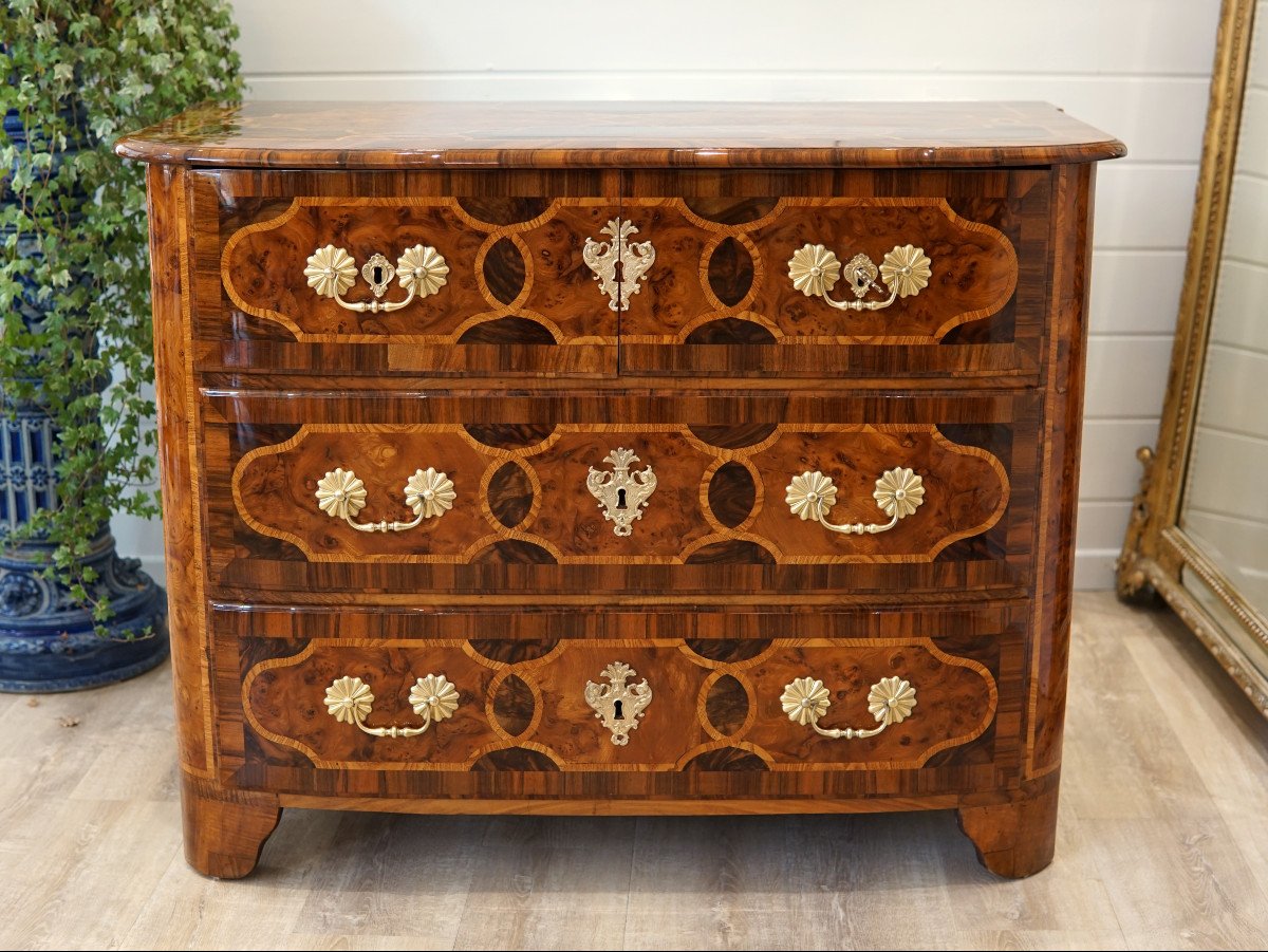 Commode Louis XIV En Noyer-photo-3