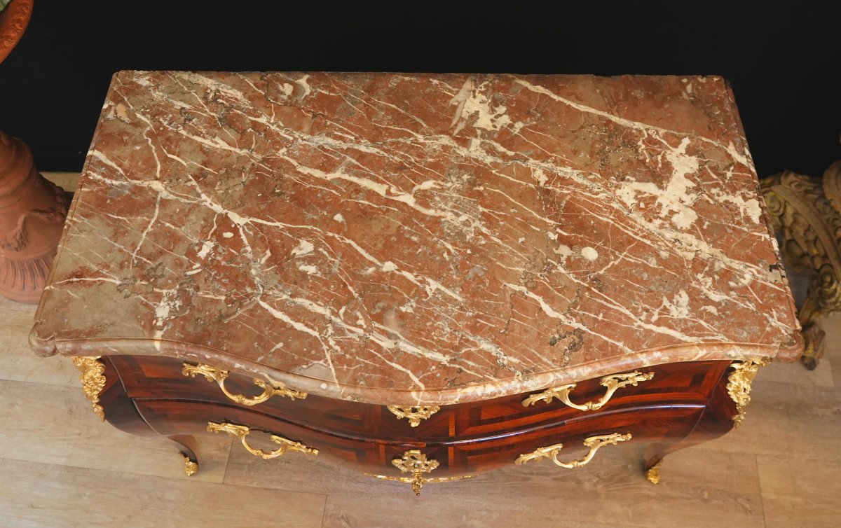 Louis XV Chest Of Drawers In Rosewood-photo-3