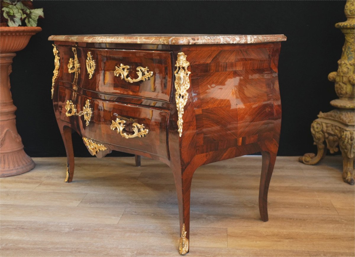 Louis XV Chest Of Drawers In Rosewood-photo-4