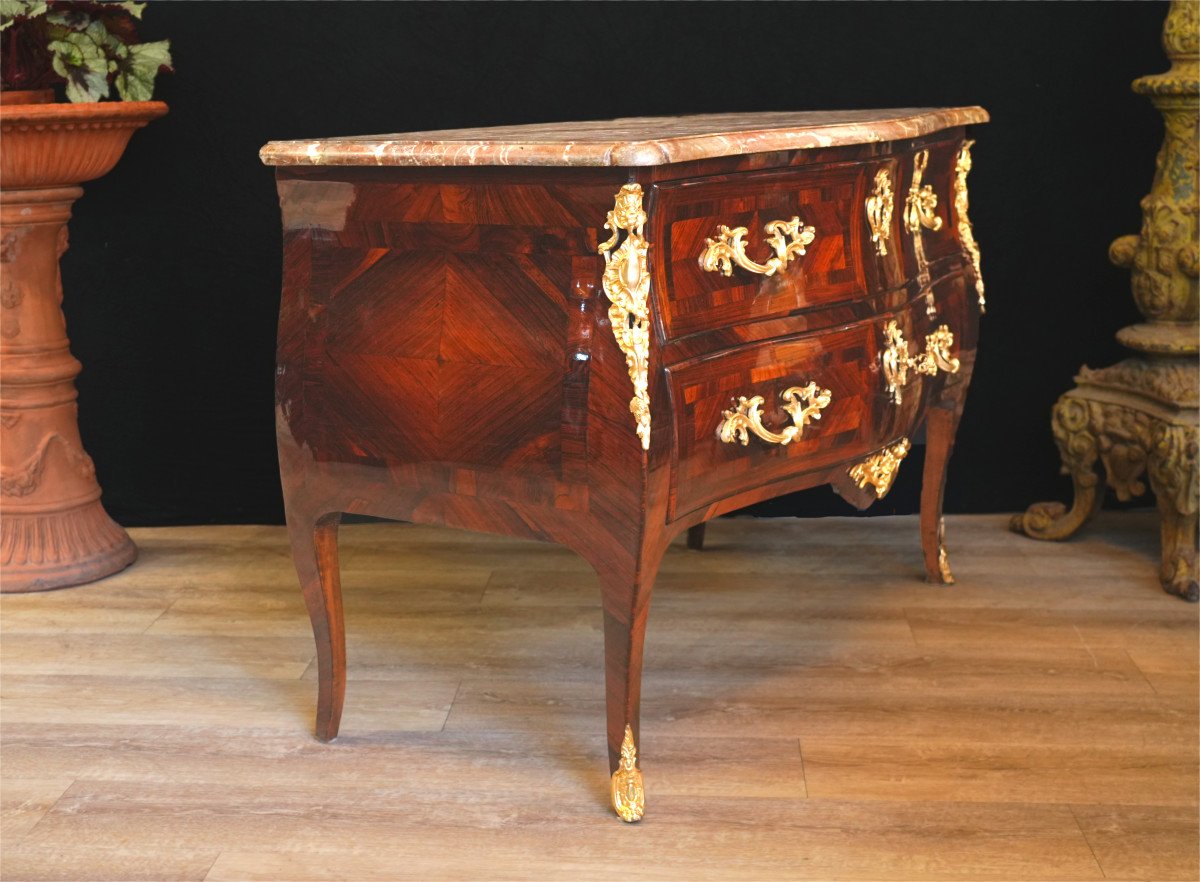 Louis XV Chest Of Drawers In Rosewood-photo-1