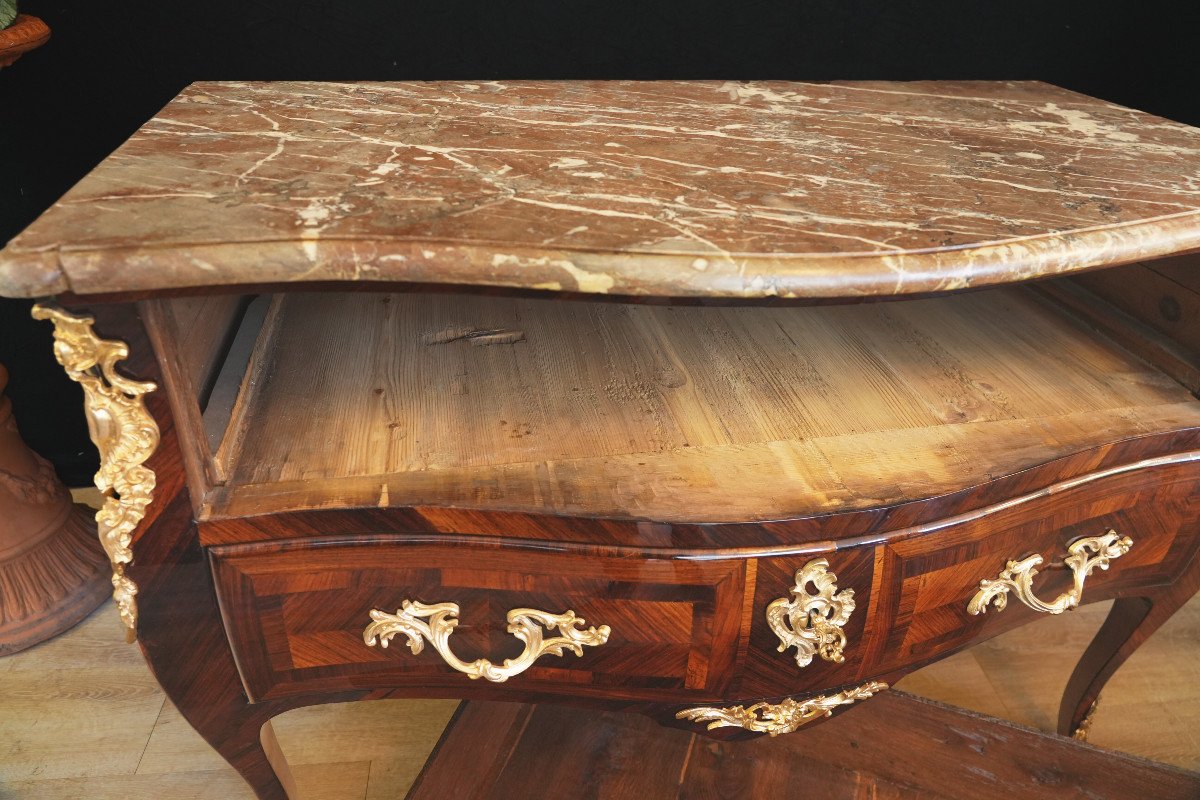 Louis XV Chest Of Drawers In Rosewood-photo-2