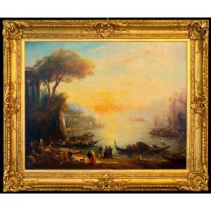 Alfred Bachmann, Huile Sur Toile, Vue Orientaliste