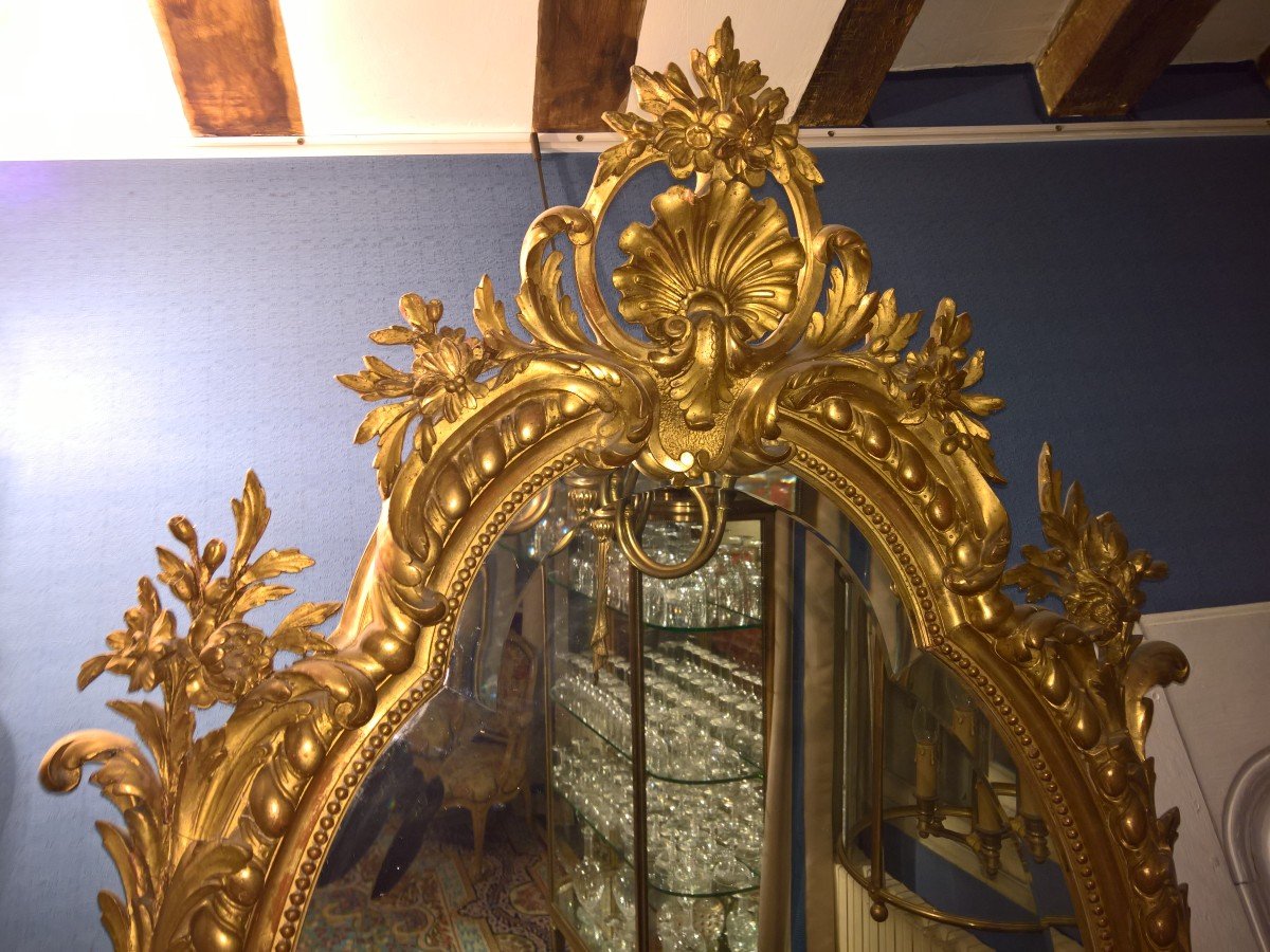 Napoleon III Period Oval Mirror-photo-2