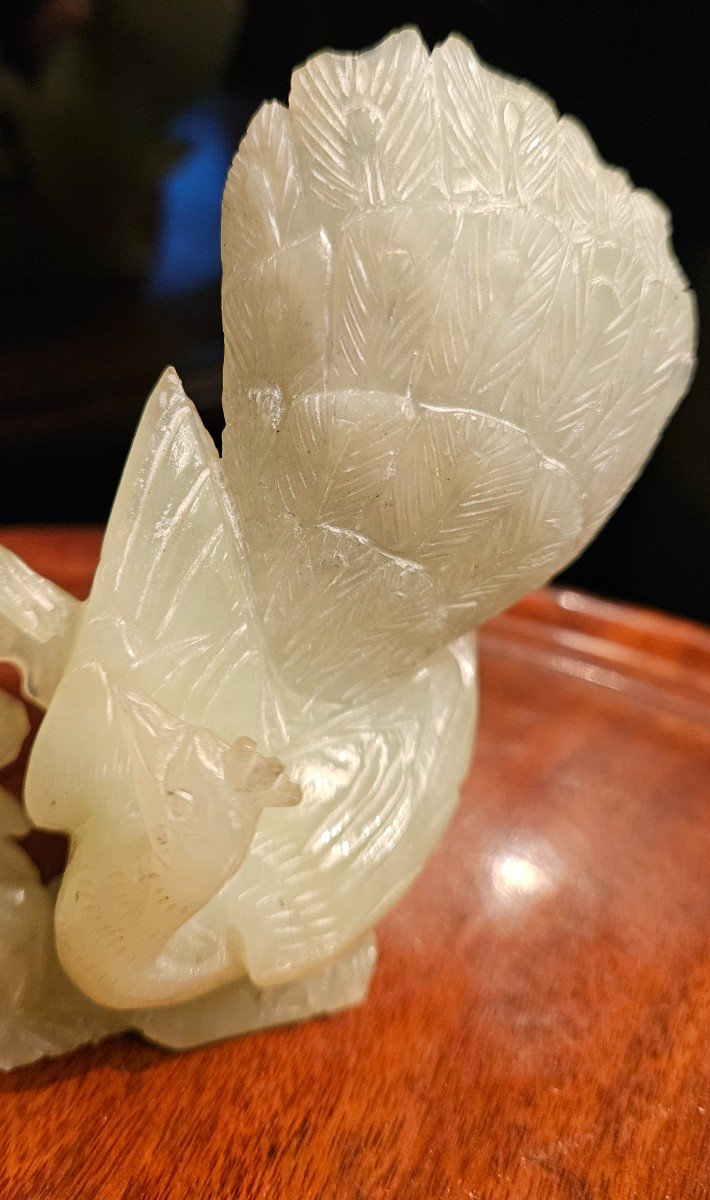 Statuette En Jade Représentant Une Déesse Chinoise. Chine XX° Siècle.-photo-6