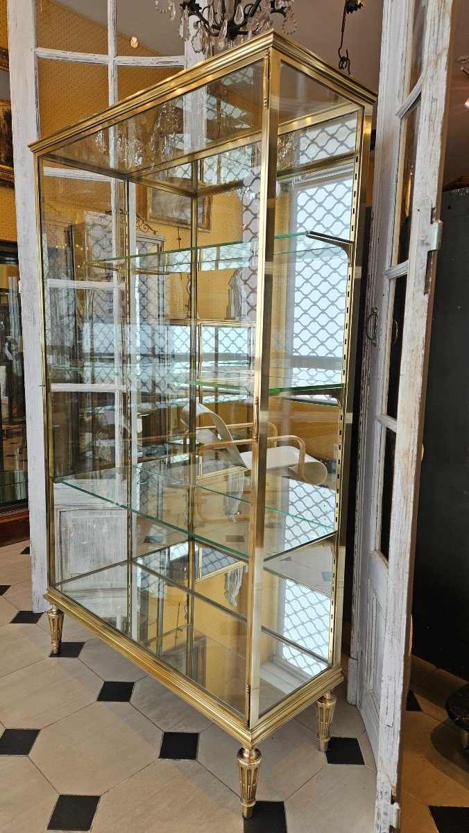 Louis XVI Style Bronze Display Cabinet - Early 20th Century. -photo-2