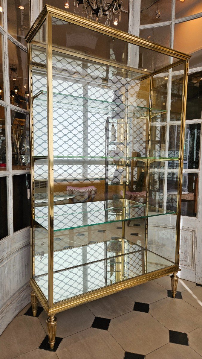 Louis XVI Style Bronze Display Cabinet - Early 20th Century. -photo-3