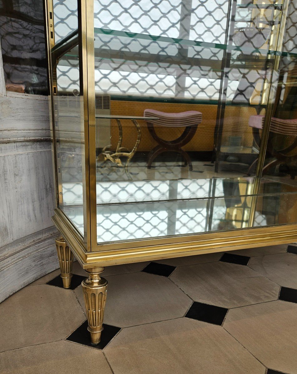 Louis XVI Style Bronze Display Cabinet - Early 20th Century. -photo-4