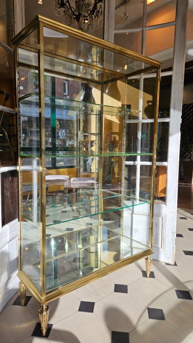 Louis XVI Style Bronze Display Cabinet - Early 20th Century. 