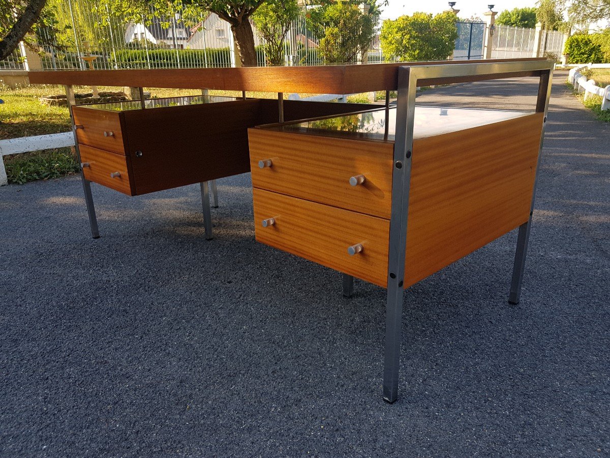 Italian Design Flat Desk Circa 1970.-photo-4