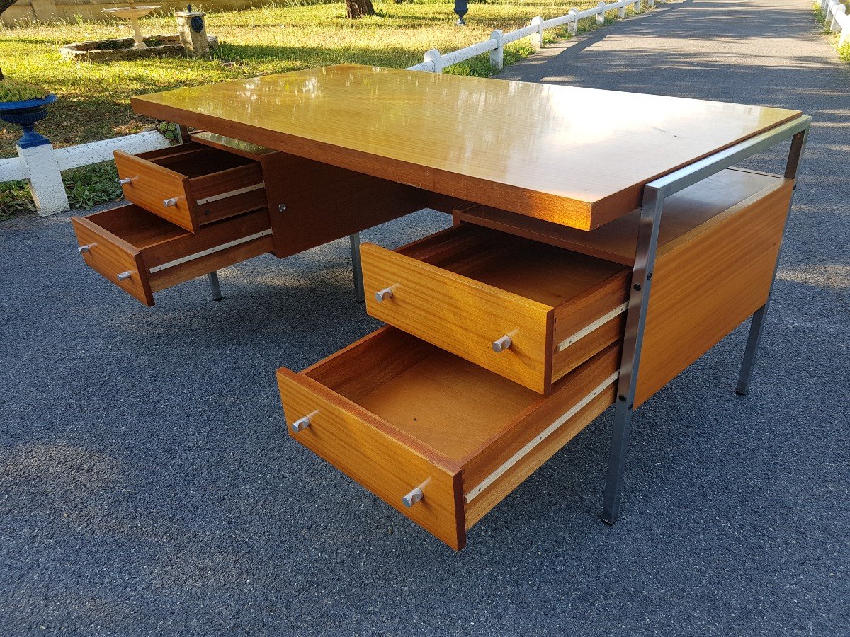 Italian Design Flat Desk Circa 1970.-photo-6