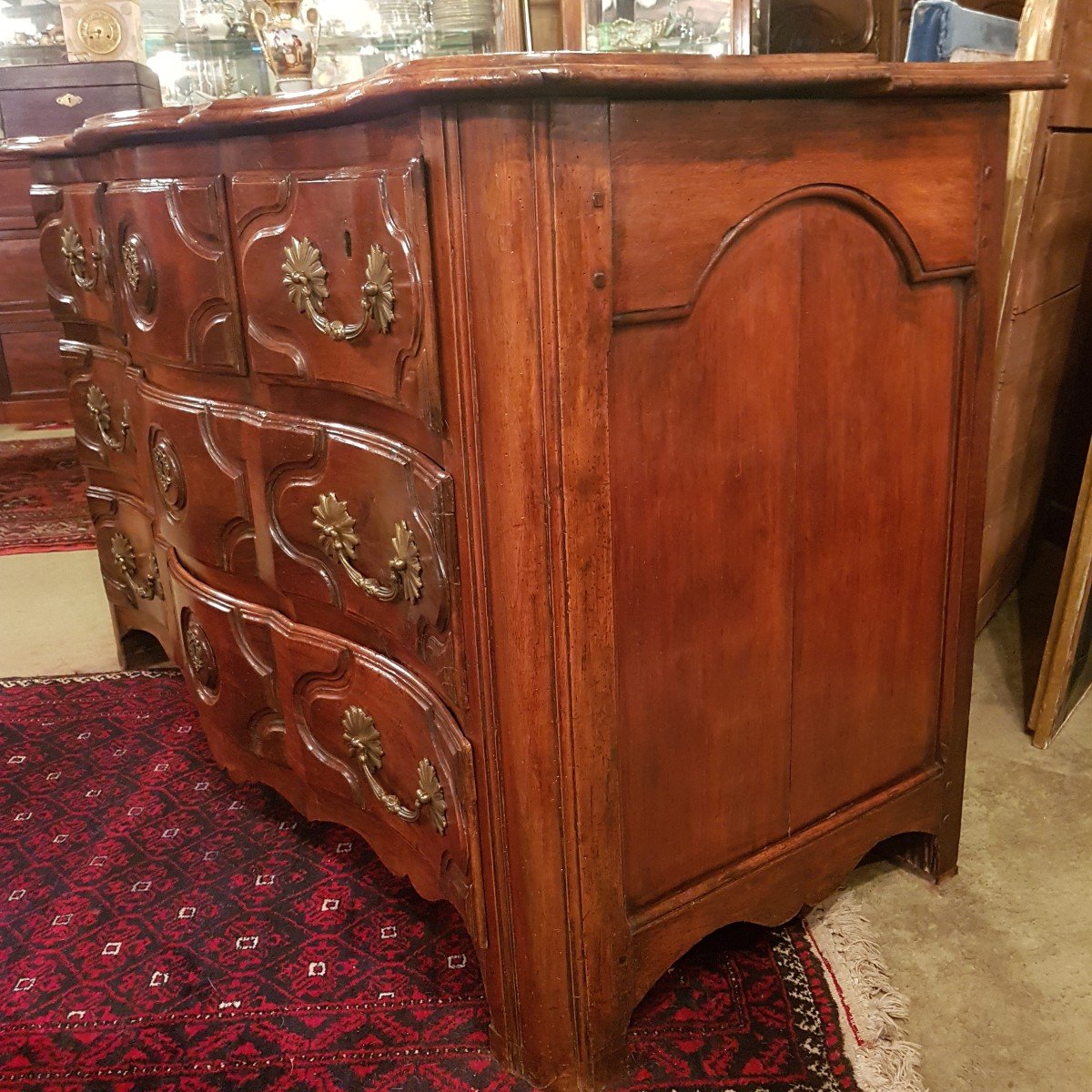 Regency Period Commode In Walnut.-photo-1