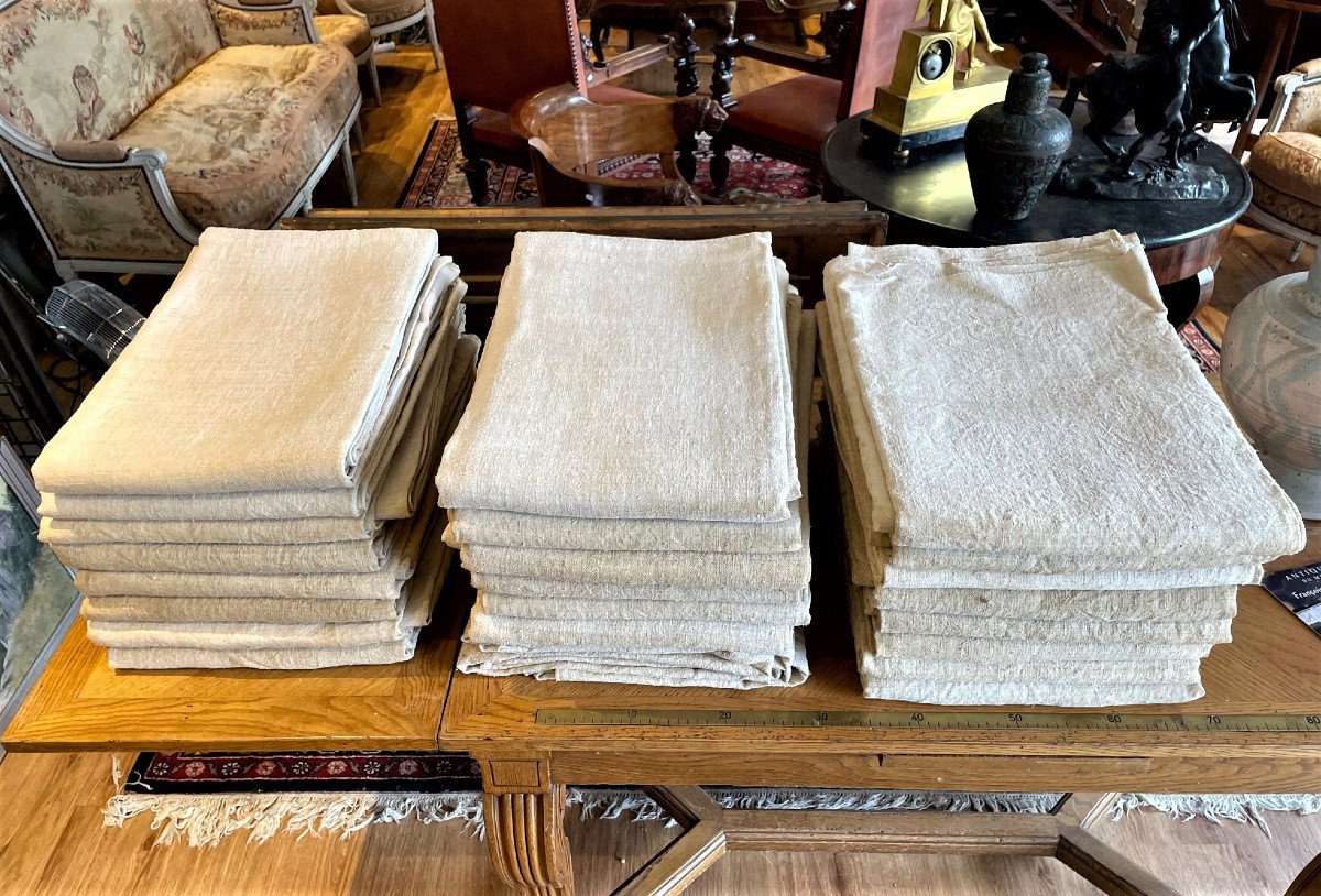 24 Woven Hemp Sheets, Large Dimensions