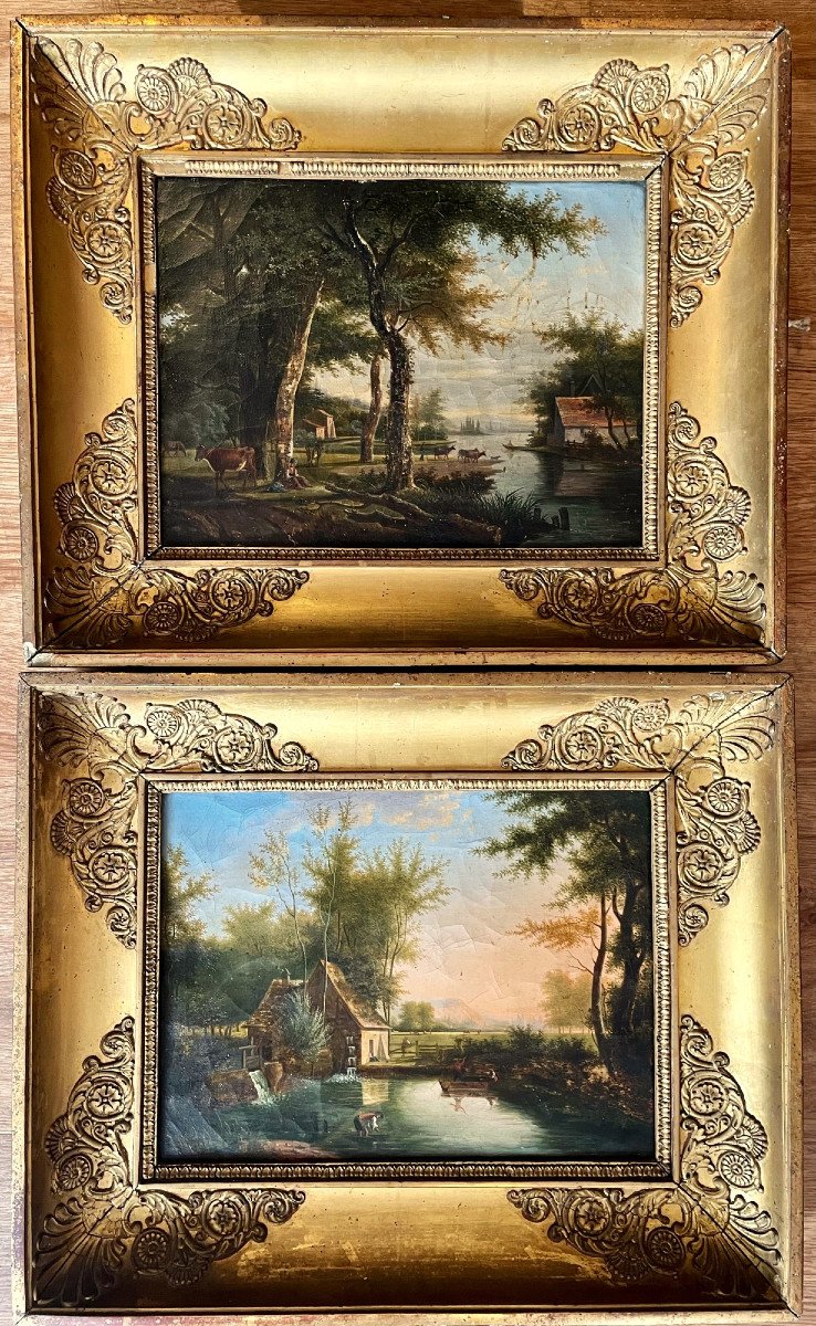 Pair Of Empire Paintings