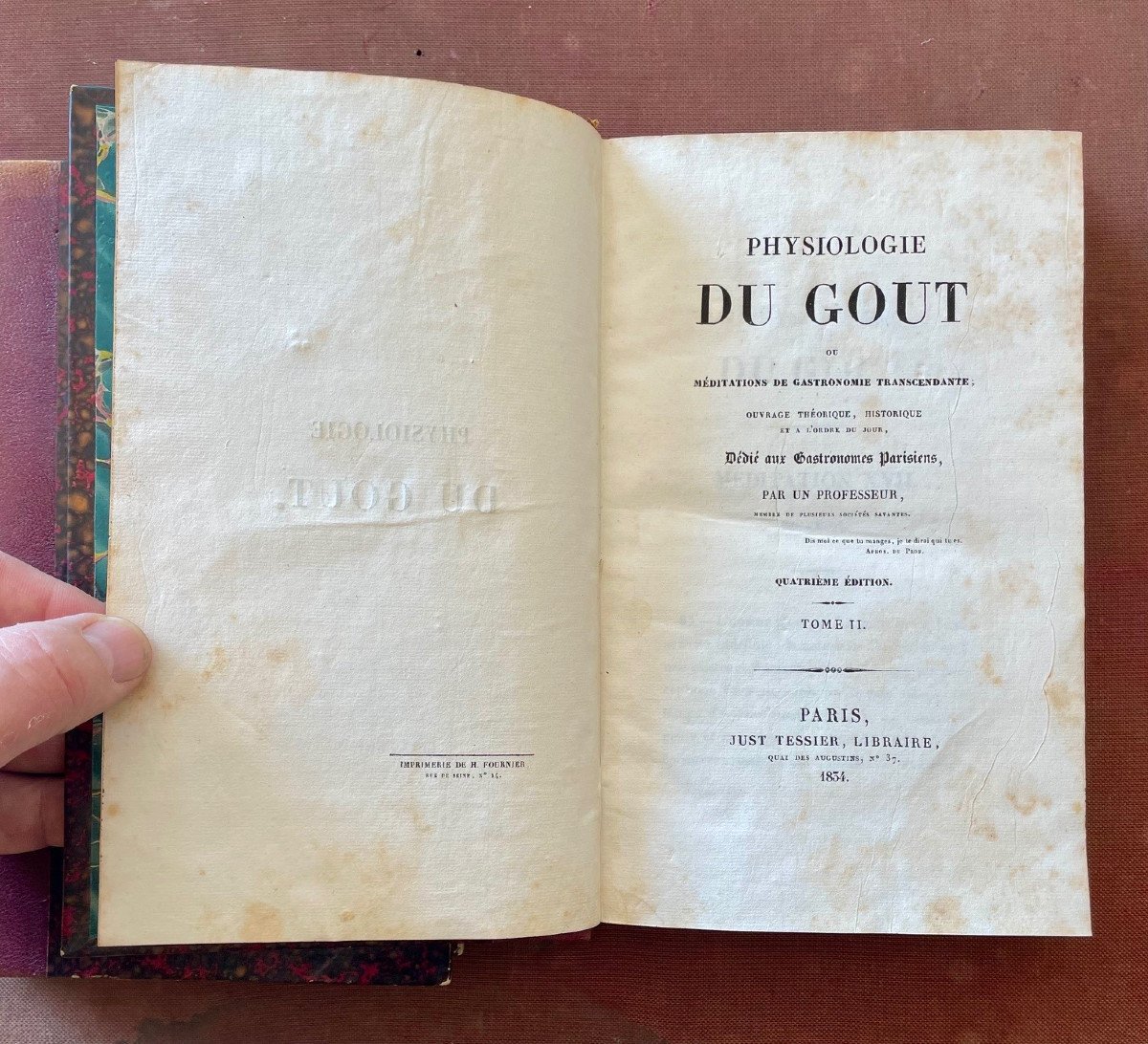 Physiologie Du Gout, Brillat Savarin 1834-photo-4