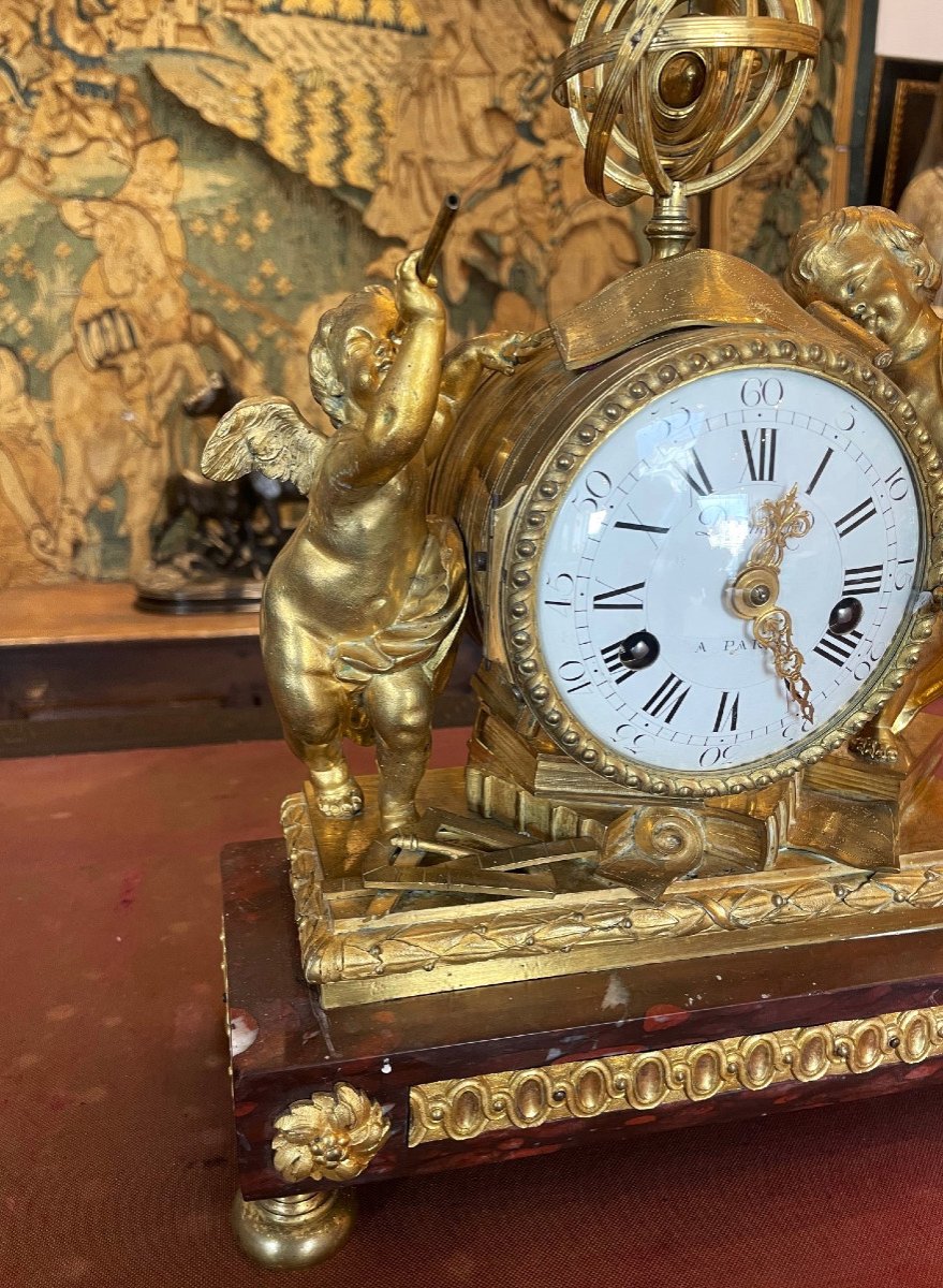 Clock With Astronomical Loves, 18th Century-photo-2