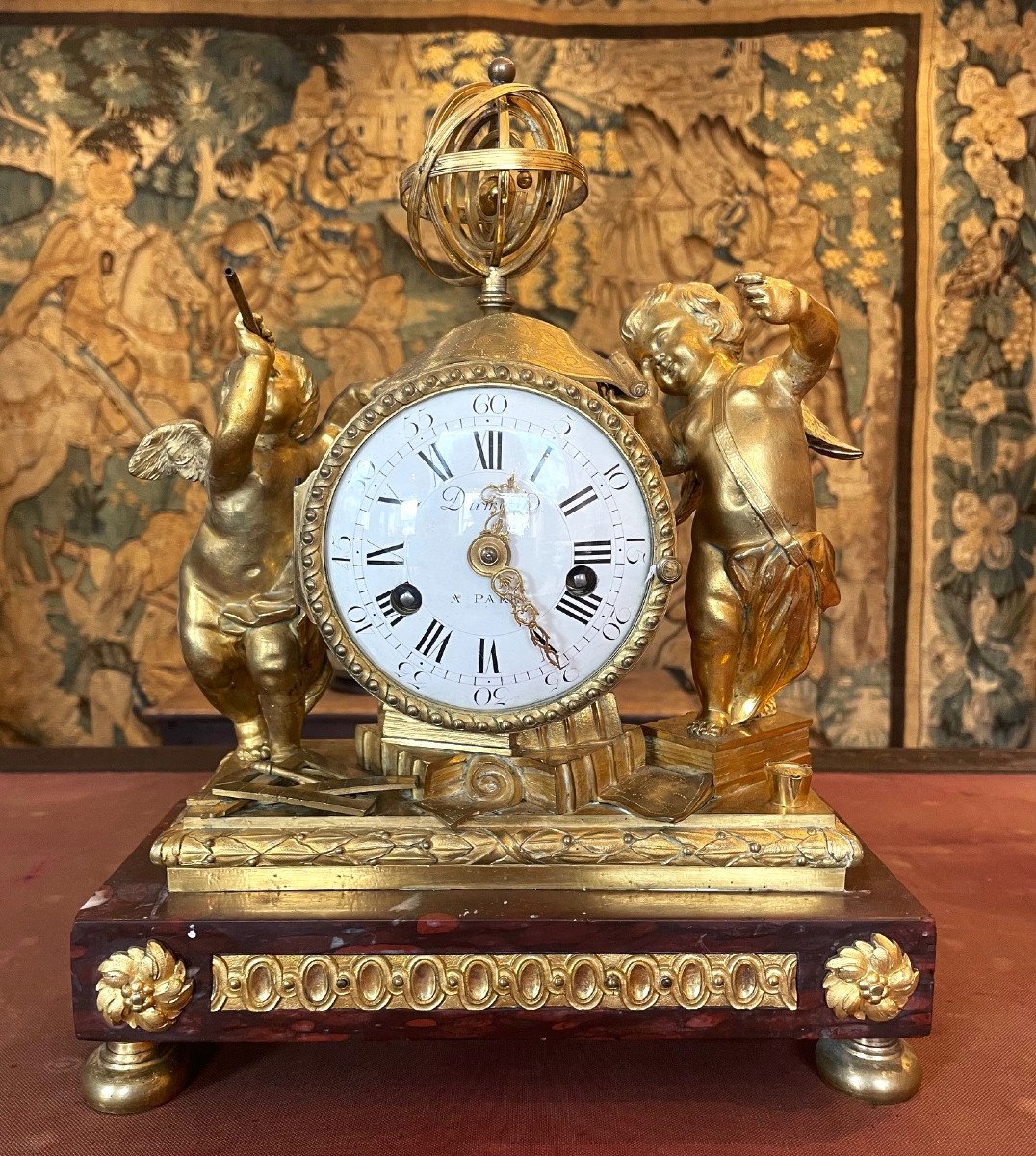 Clock With Astronomical Loves, 18th Century