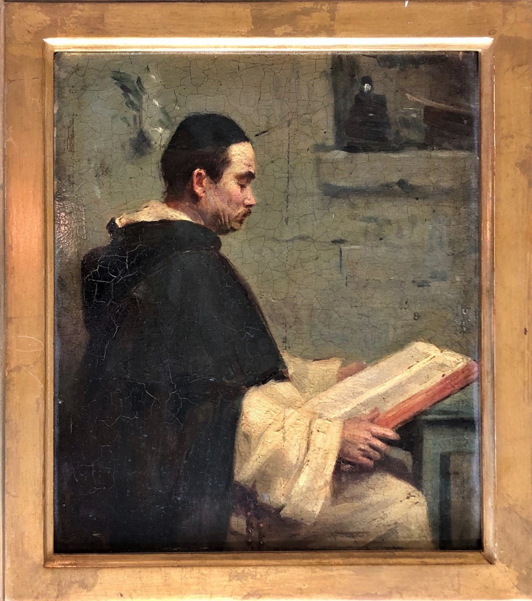 Portrait Of A Dominican, Attributed To Alphonse Legros