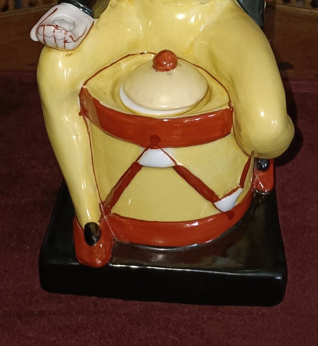 Encrier En Porcelaine-commedia Dell'  Arte- Fin XIXe-photo-3