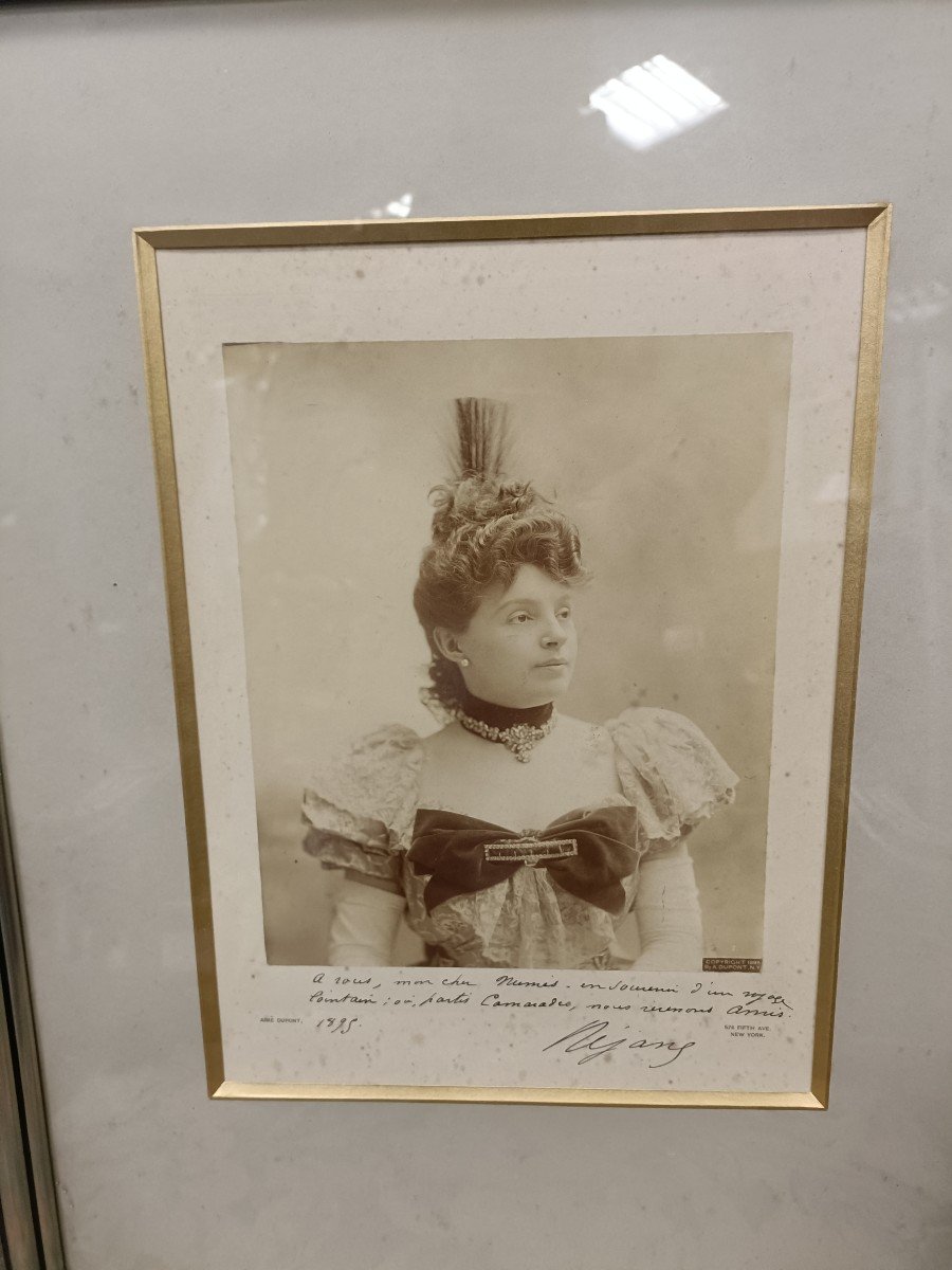 Signed Photo Of Rejane - Late 19th Century-photo-3