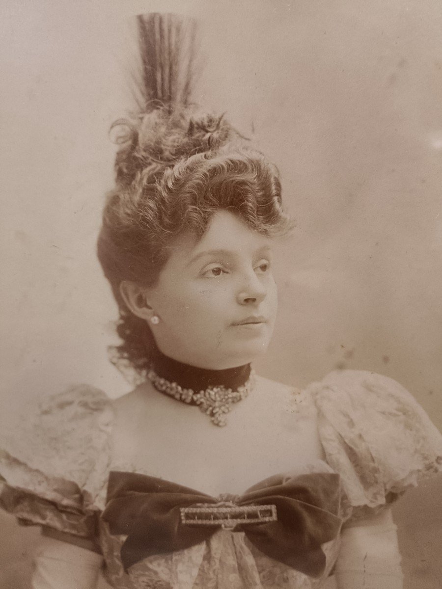 Signed Photo Of Rejane - Late 19th Century-photo-2