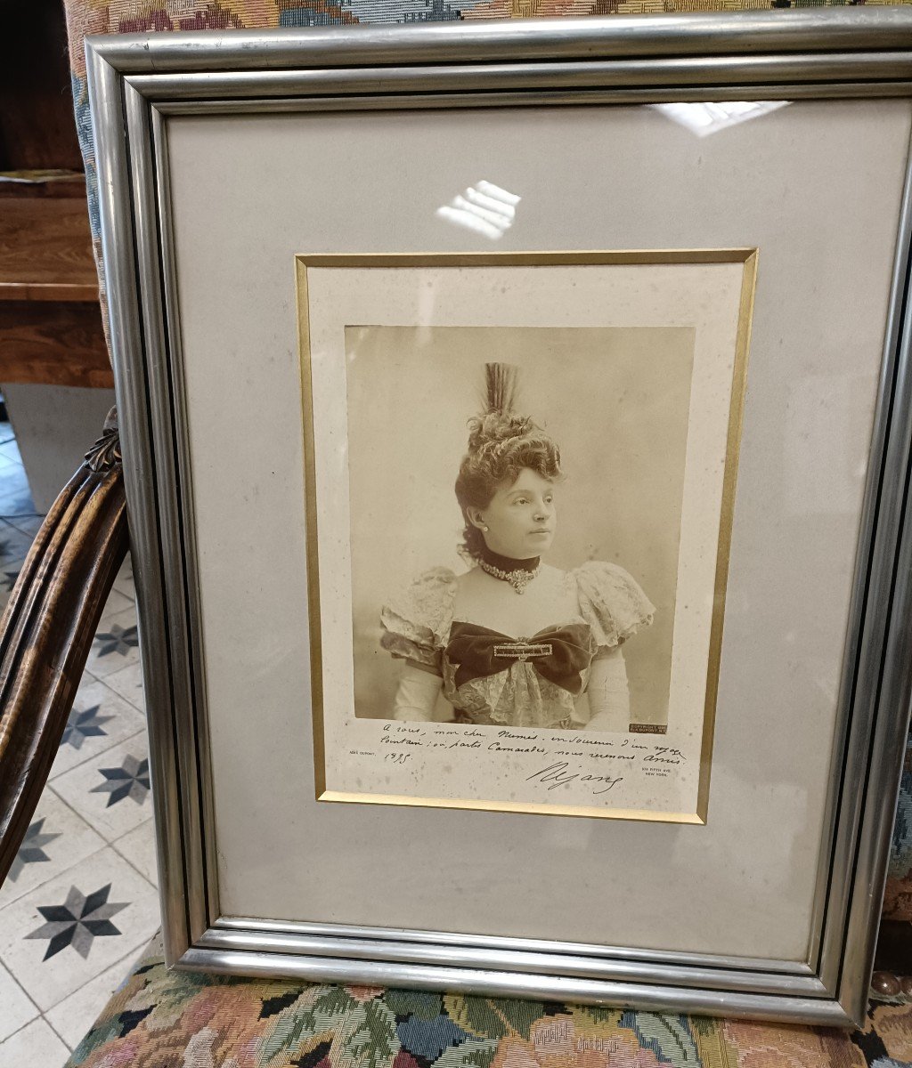 Signed Photo Of Rejane - Late 19th Century