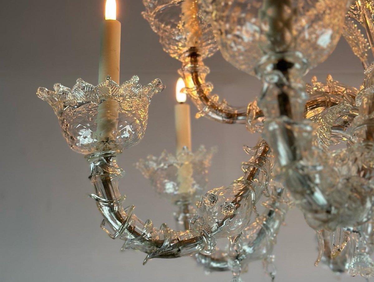 Rezzonico Venetian Chandelier In Murano Glass 12 Arms Of Light-photo-3