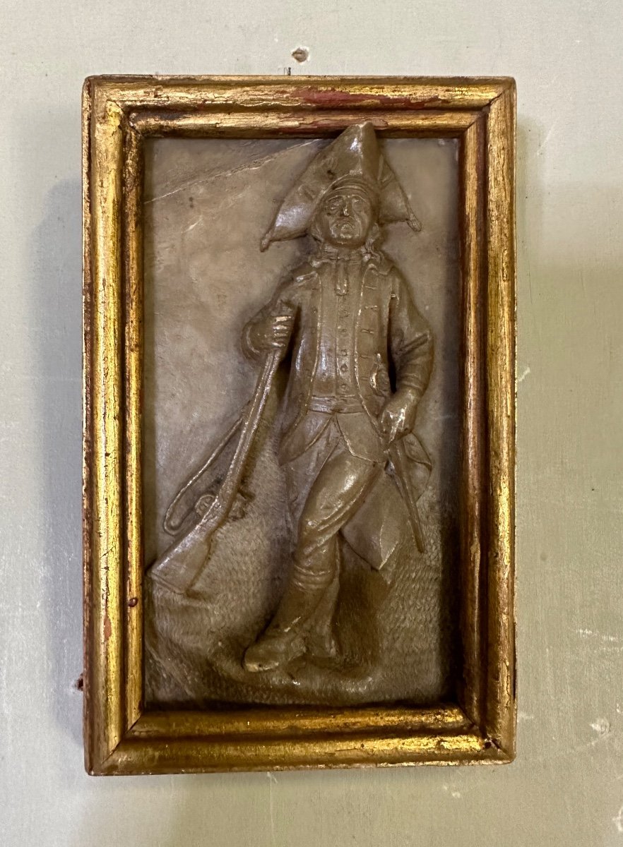 Military In Arms, Alabaster Relief, Late Eighteenth Century