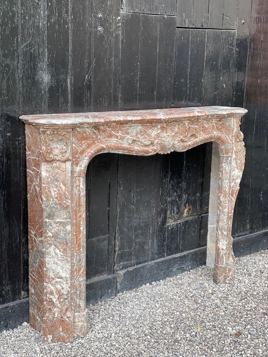 Regency Style Fireplace In Rance Marble, Circa 1880-photo-6