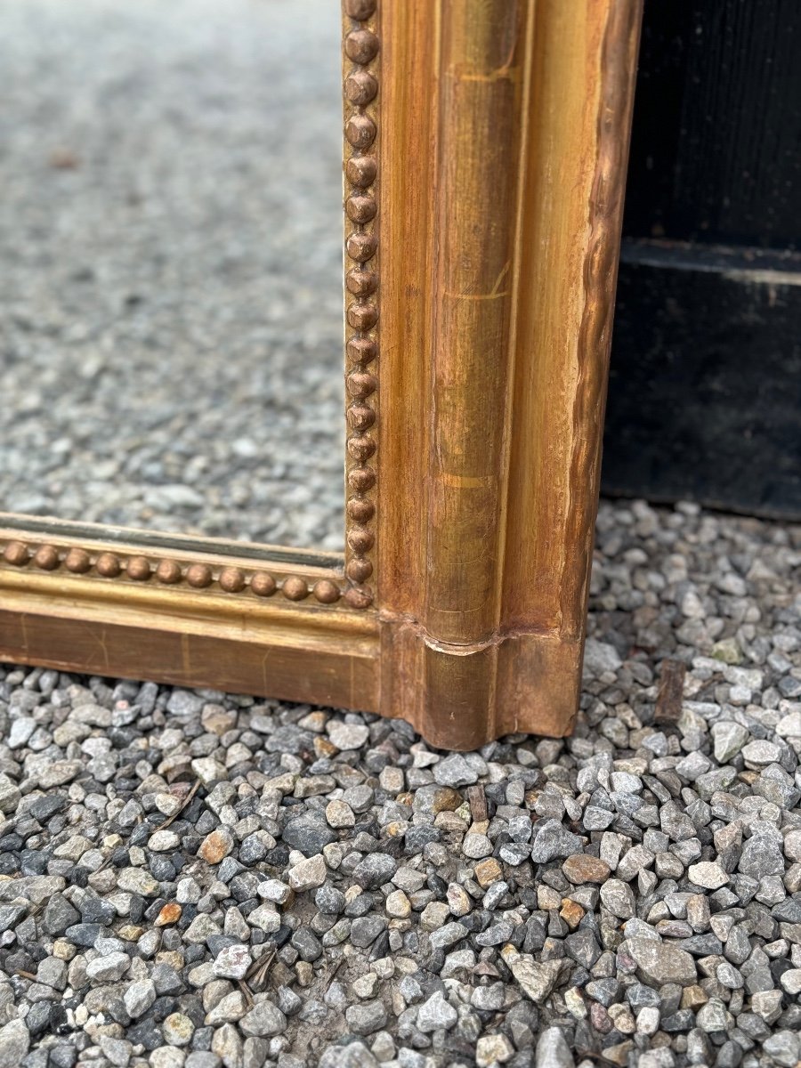 Louis XV Style Mirror In Stuccoed And Gilded Wood, Circa 1880-photo-2