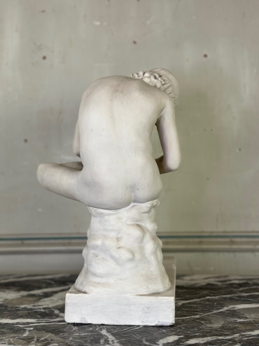 Spinario, Plaster Based On The Antique, Circa 1900 -photo-2